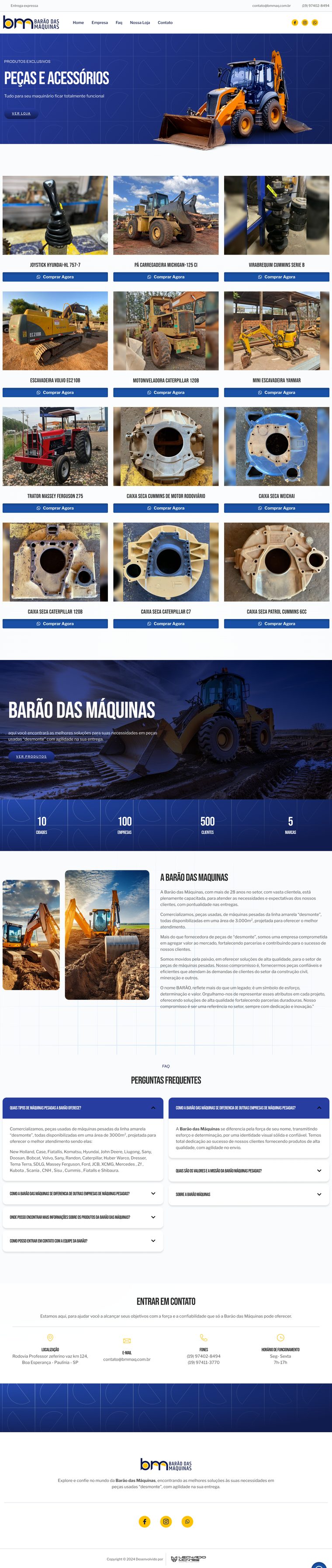 Site da Barão das Máquinas