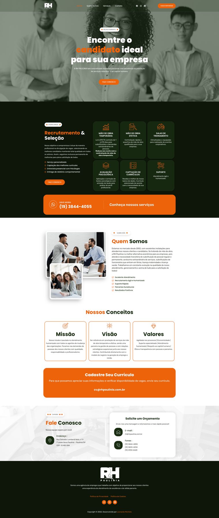 Site da RH Paulínia